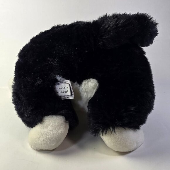 Incredible Petables Cat Plush Domino Fat Black White Tuxedo Kitten Stuffed VTG - Picture 9 of 14